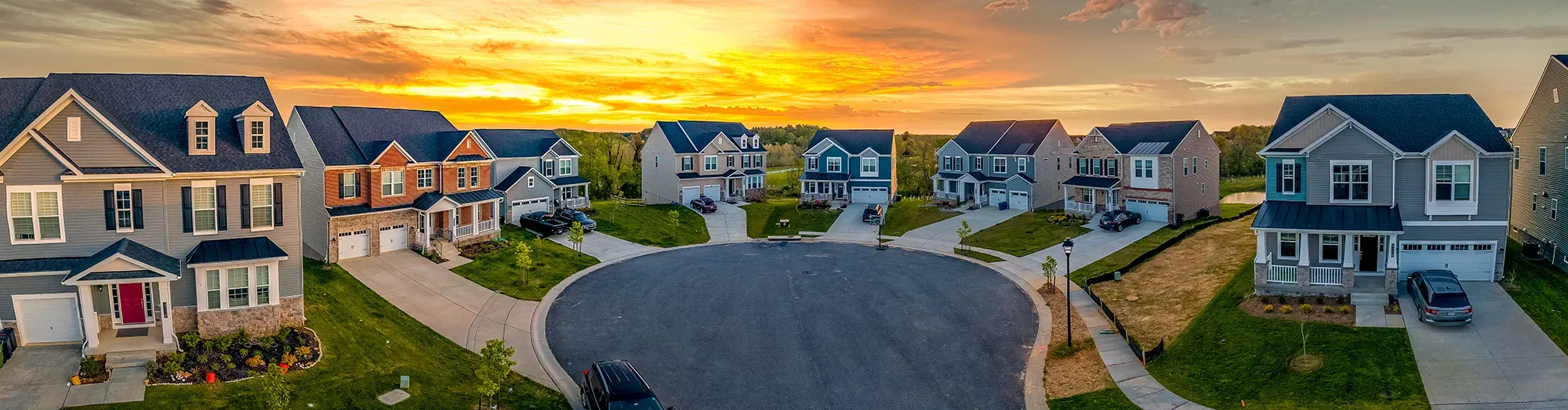 An image of a community of homes.
